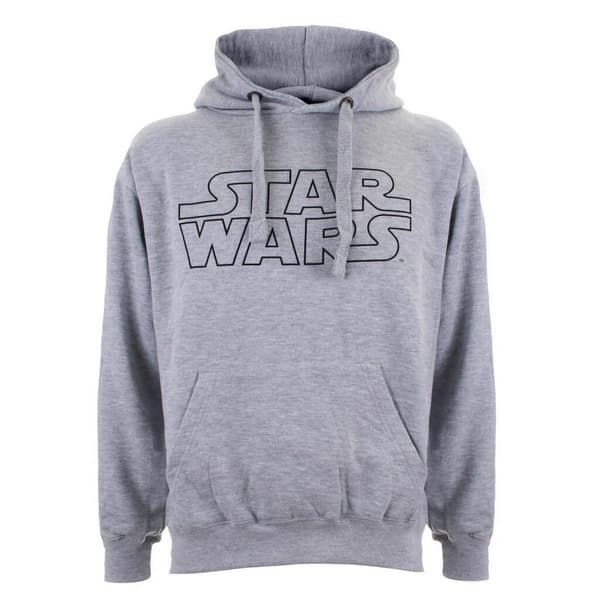 Star Wars Mens Logo Hoodie Grey XL