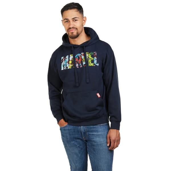 Marvel Mens Characters Logo Hoodie