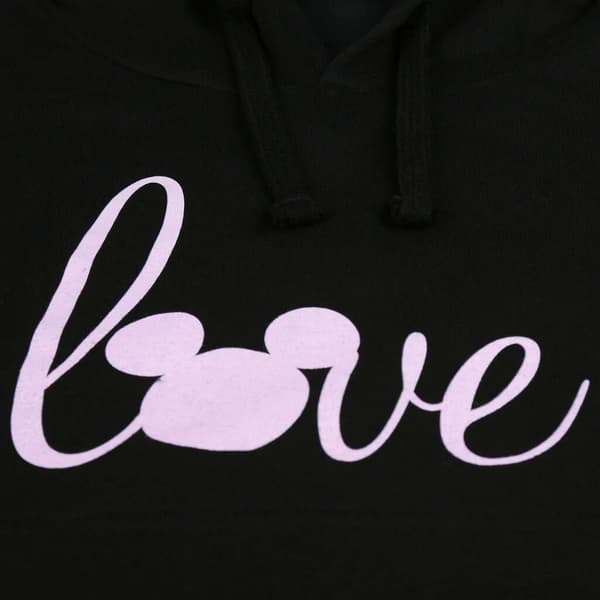 Disney Kvinnor/Damer Love Mickey Crop Hoodie