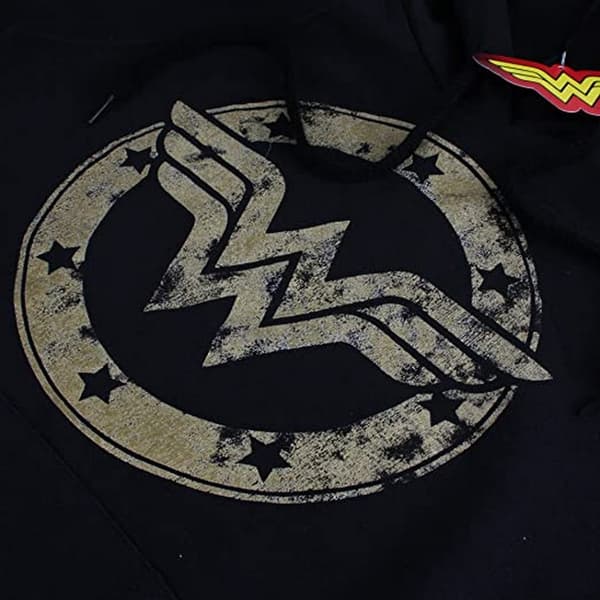 Wonder Woman Kvinnor/Damer Metallic Logo Hoodie