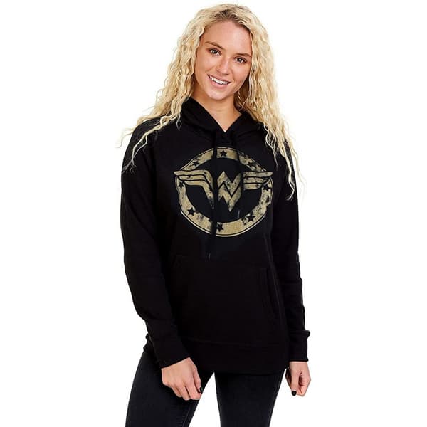 Wonder Woman Kvinnor/Damer Metallic Logo Hoodie