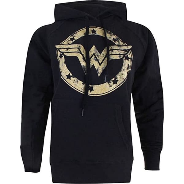 Wonder Woman Kvinnor/Damer Metallic Logo Hoodie