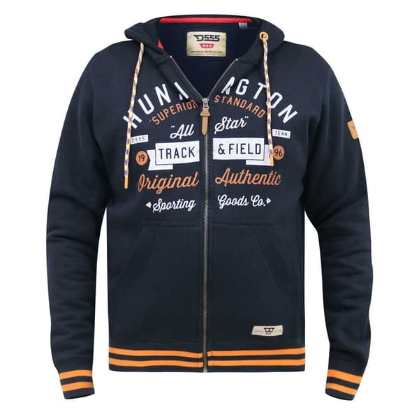 Duke Mens D555 Flanders Kingsize Full Zip Hoodie Navy 5XL