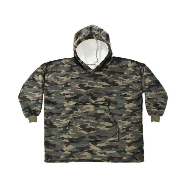 Brand Lab Childrens/Kids Camo Oversized Hoodie Blanket