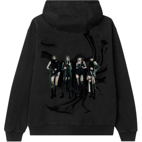 BlackPink Hoodie Pink Venom Oil Stroke Unisex storlek L