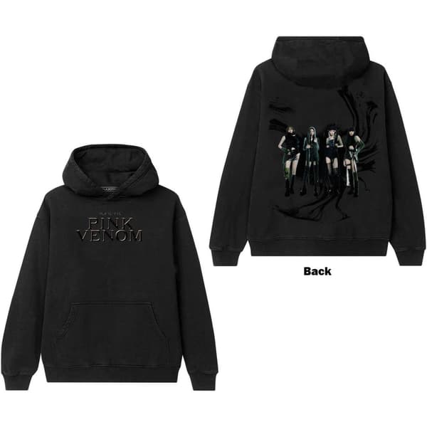 BlackPink Hoodie Pink Venom Oil Stroke Unisex storlek L