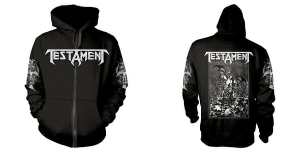 TESTAMENT - ZIP-HOOD, PITCHFORK HORNS S