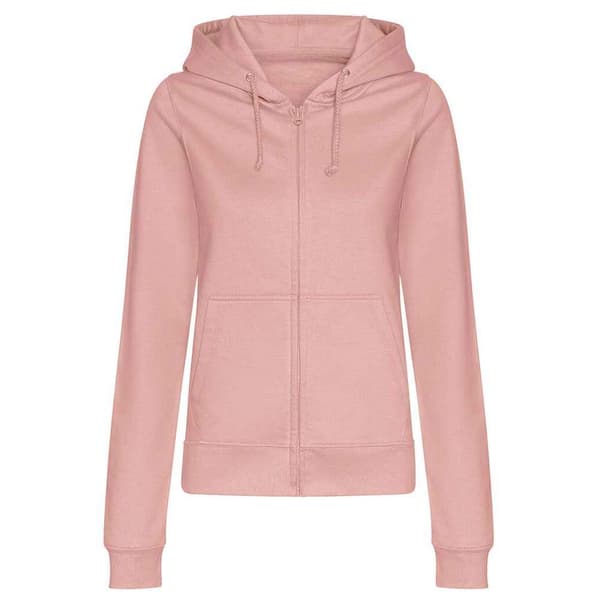 Awdis Kvinnor/Damer College Zoodie Hoodie Dusty Pink L
