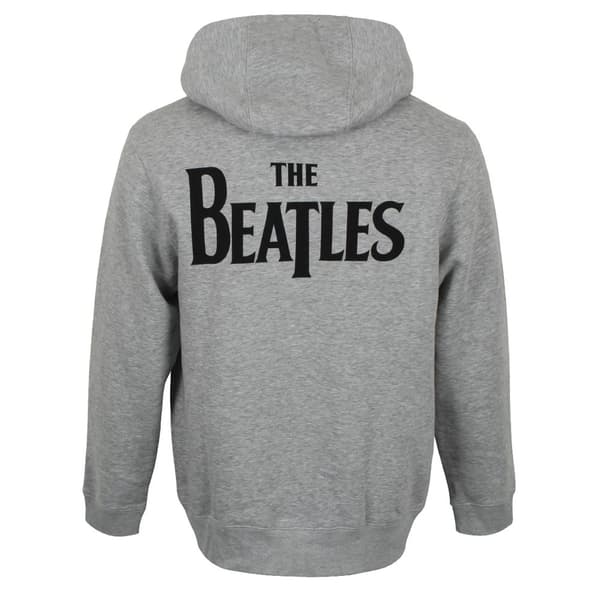 The Beatles Unisex Adult Drop T Logo Full Zip Hoodie