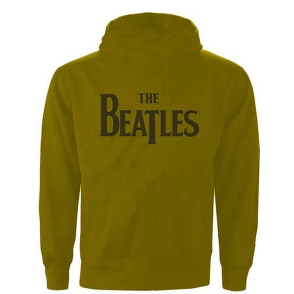 The Beatles Unisex Adult Drop T Logo Full Zip Hoodie