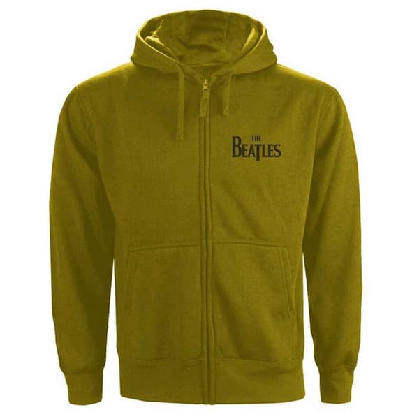 The Beatles Unisex Adult Drop T Logo Full Zip Hoodie