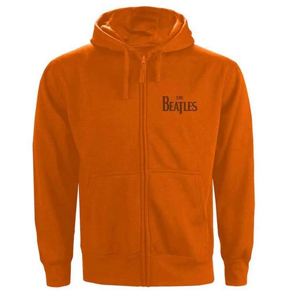The Beatles Unisex Adult Drop T Logo Full Zip Hoodie