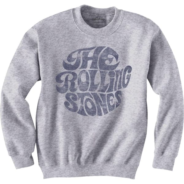 The Rolling Stones Unisex 70s Logo Sweatshirt för vuxna