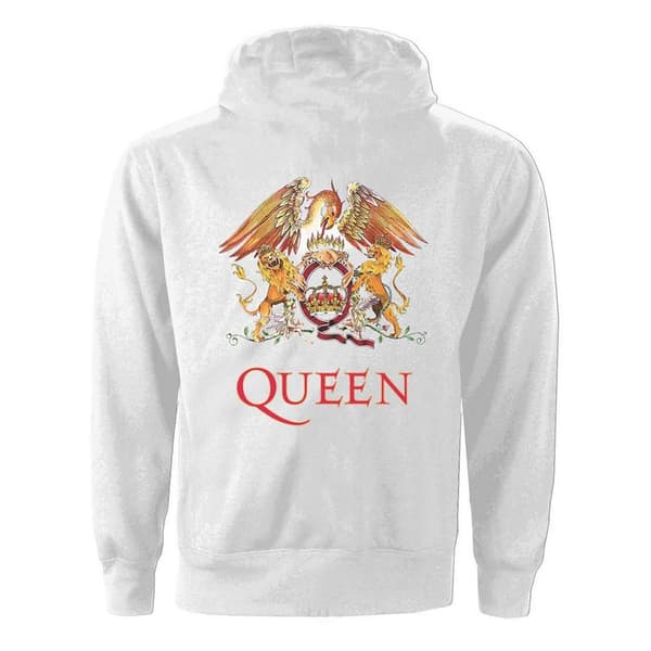 Queen Dame/Damer Classic Crest hættetrøje med lynlås