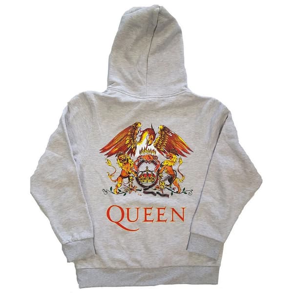 Queen Unisex Adult Classic Crest Full Zip Hoodie