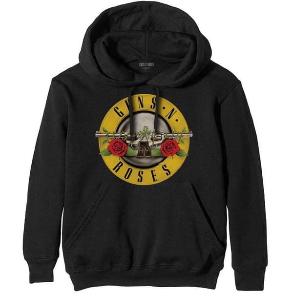 Guns N Roses Unisex Hoodie med klassisk logo til voksne