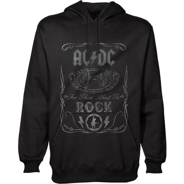 AC/DC Unisex Cannon Swig Hoodie för vuxna