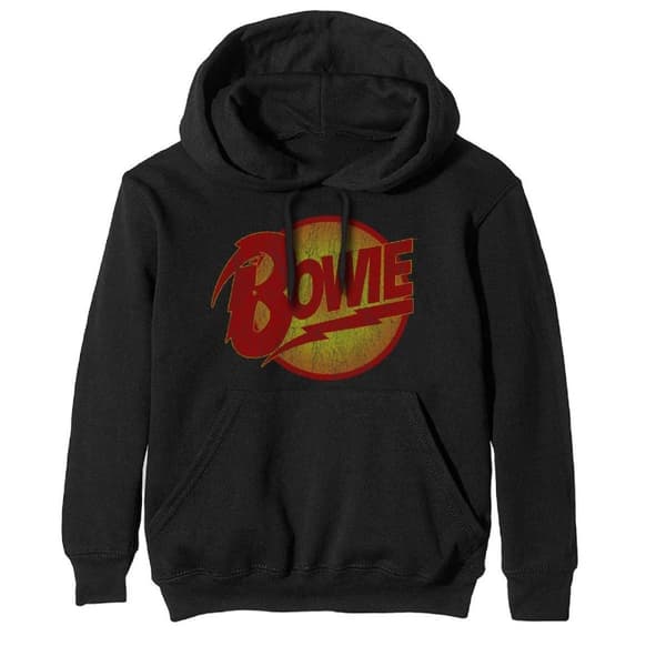David Bowie Unisex voksen Diamond Dogs Vintage Logo Hoodie til voksne