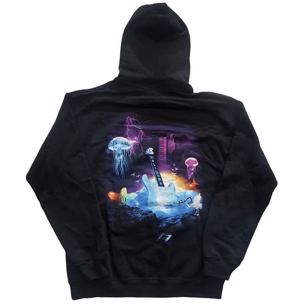 Prince Unisex vuxen Lotus Flower Back Print Logo Hoodie för vuxna