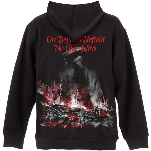 Iron Maiden Unisex Adult Scuffed Trooper Back Print Full Zip Hoodie