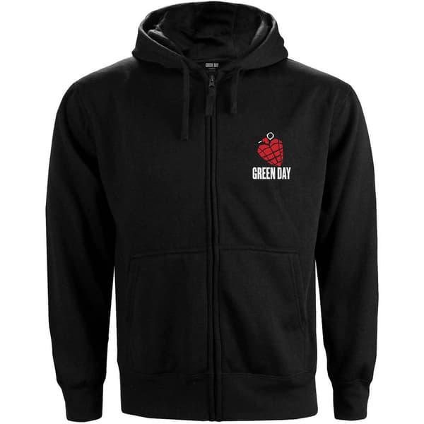 Green Day Unisex Adult American Idiot Full Zip Hoodie