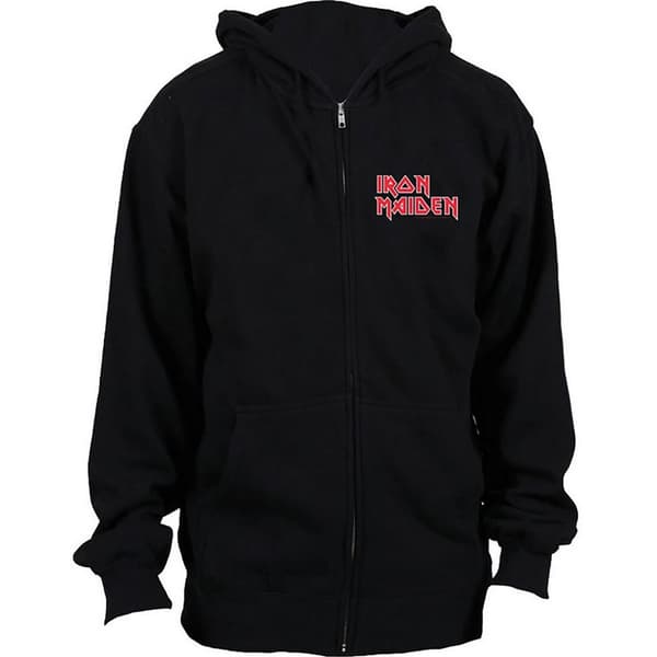Iron Maiden Unisex Adult No Prayer Back Print Full Zip Hoodie