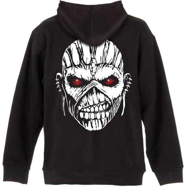 Iron Maiden Unisex Adult Eddie Axe Back Print Full Zip Hoodie