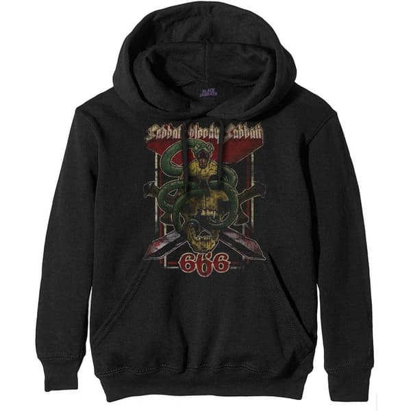 Black Sabbath Unisex Adult Bloody 666 Pullover Hoodie