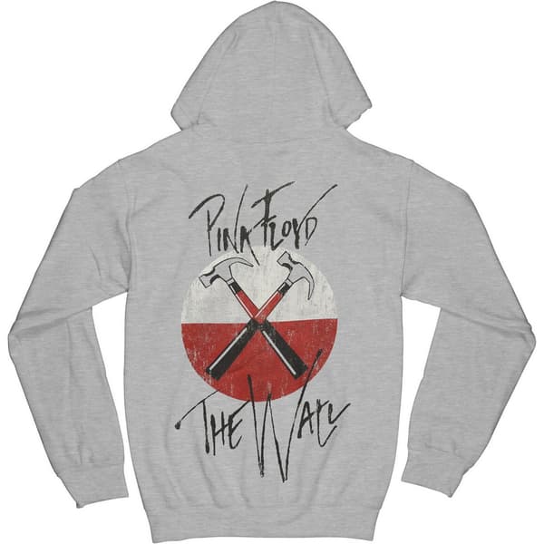 Pink Floyd Unisex Adult The Wall Hammers Back Print Logo Hoodie