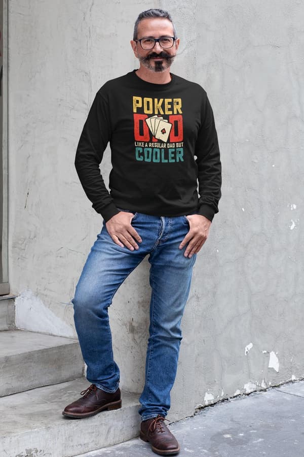 Poker Sweatshirt - Like a regular dad but cooler