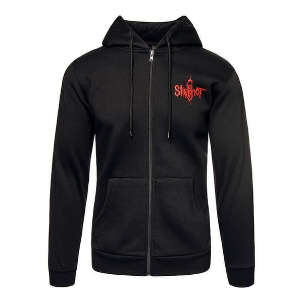 Slipknot Unisex 9 Point Star hættetrøje med lynlås til voksne