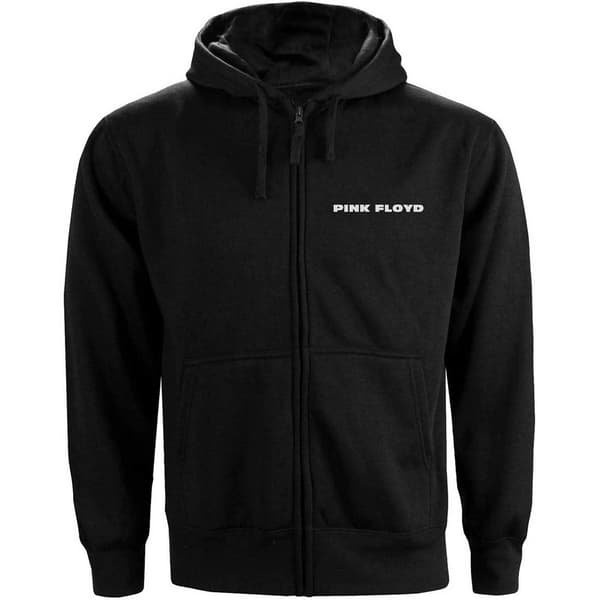 Pink Floyd Dame/Damer Circle Logo Hoodie med lynlås med fuld lynlås til kvinder/damer