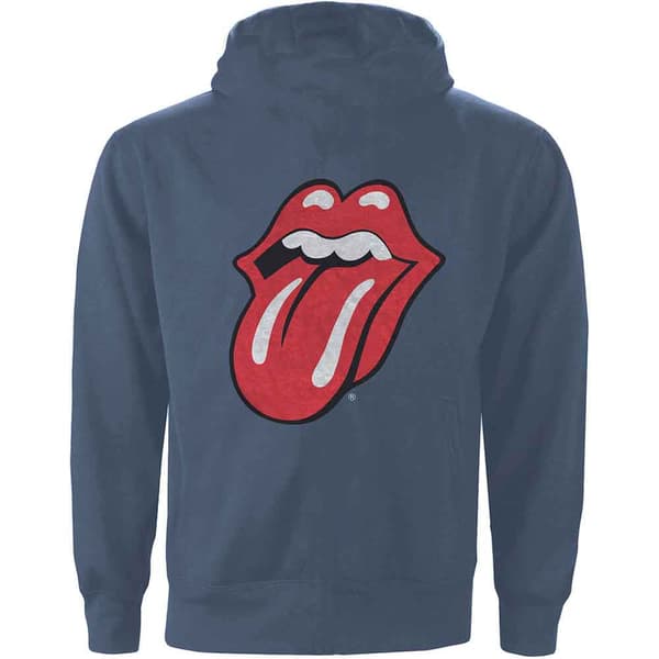 The Rolling Stones Unisex Adult Classic Tongue Full Zip Hoodie