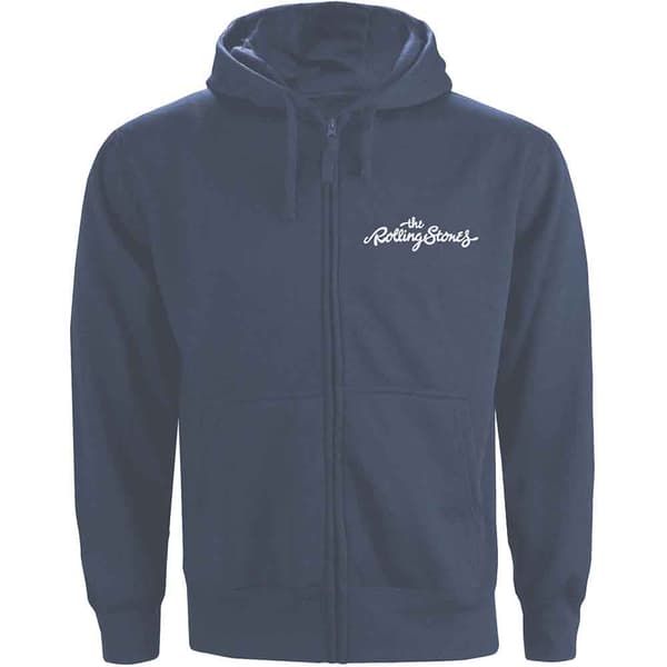 The Rolling Stones Unisex Adult Classic Tongue Full Zip Hoodie