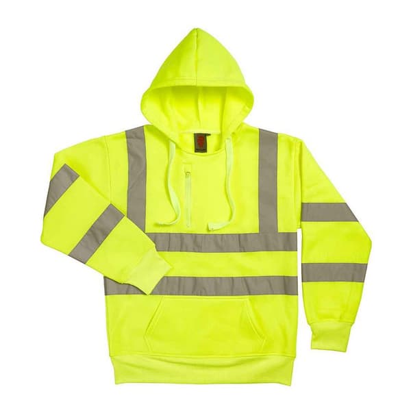Warrior Mens Hi-Vis Pullover Hoodie
