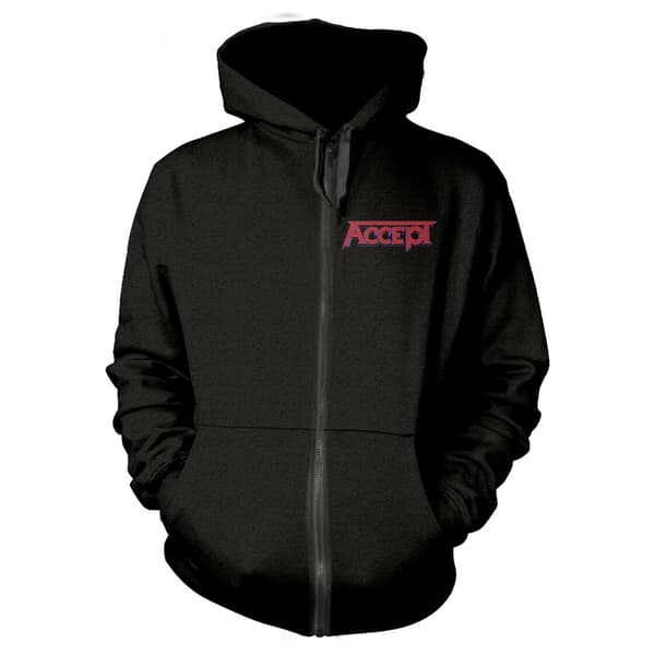 Accept Unisex Adult Metal Heart 1 Full Zip Hoodie