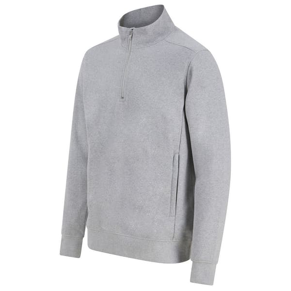 Henbury Unisex sweatshirt med bæredygtig kvart lynlås til voksne