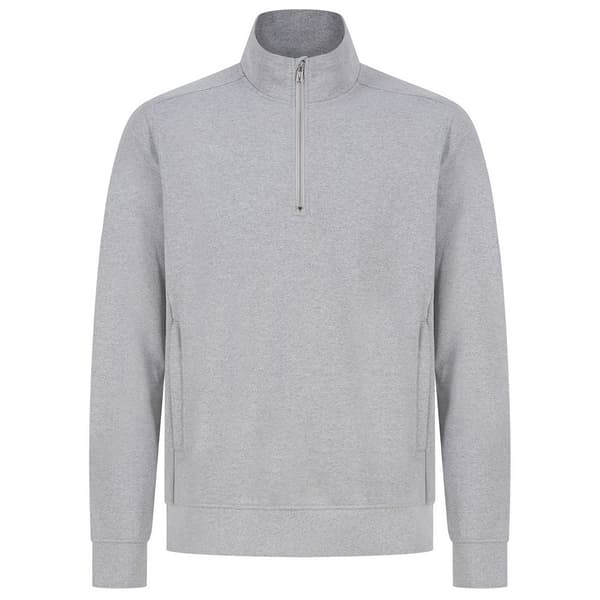 Henbury Unisex sweatshirt med bæredygtig kvart lynlås til voksne