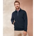 Miniatyrbillede 2 af 2: Henbury Unisex sweatshirt med bæredygtig kvart lynlås til voksne