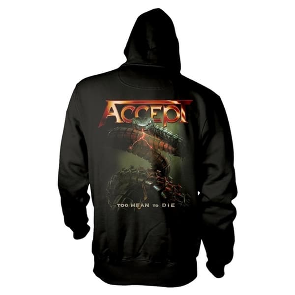 Accept Unisex vuxen Too Mean To Die Hoodie för vuxna