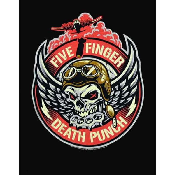 Five Finger Death Punch Unisex Adult Bomber Patch Hoodie