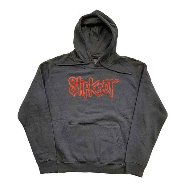 Slipknot Unisex Vuxen med logotyp med baksidesteckning Pullover Hoodie