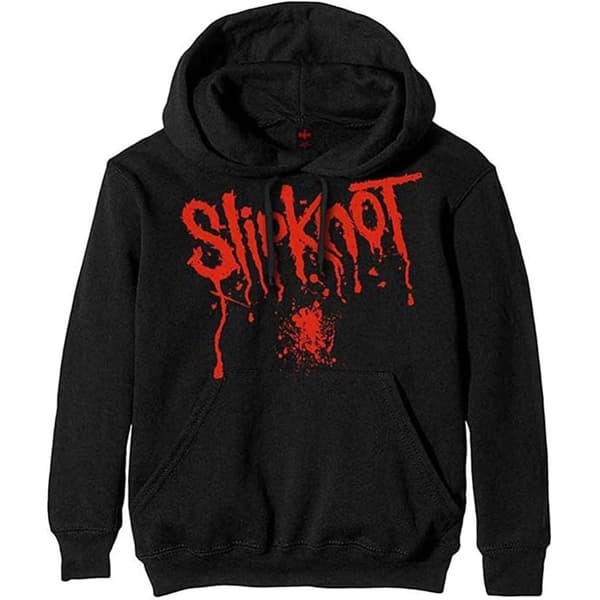 Slipknot Unisex voksen Blodstænk Pullover Hoodie til voksne Black M