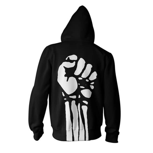 Rage Against the Machine Unisex voksen stor knytnæve hættetrøje med lynlås