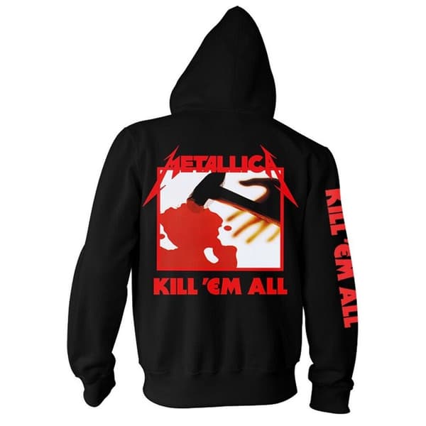 Metallica Unisex Adult Kill Em All Full Zip Hoodie