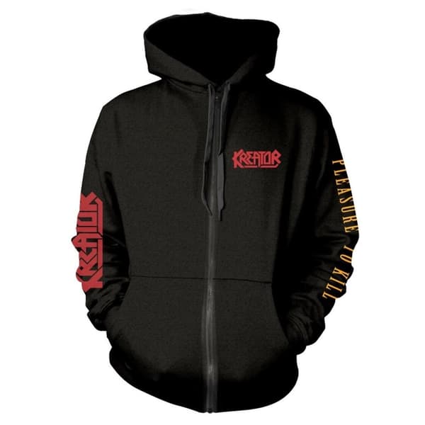 Kreator Unisex Adult Pleasure To Kill Full Zip Hoodie