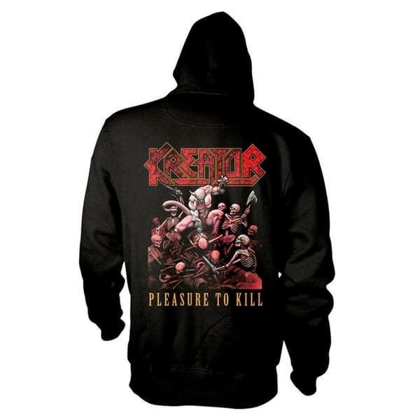 Kreator Unisex Adult Pleasure To Kill Full Zip Hoodie