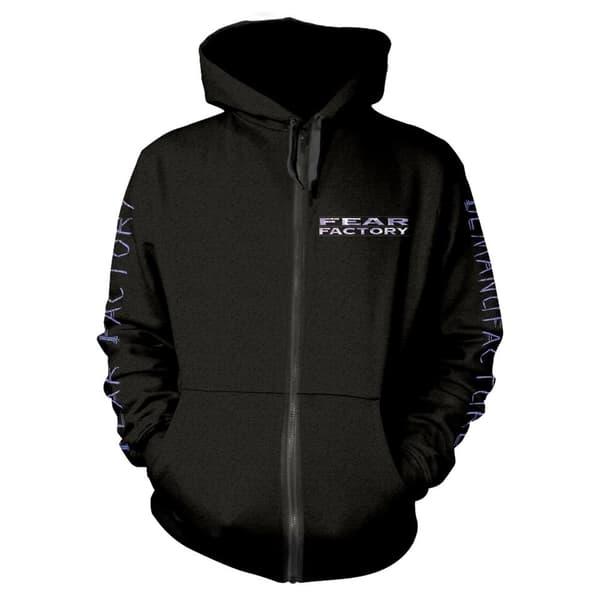 Fear Factory Unisex Adult Demanufacture Pocket Full Zip Hoodie