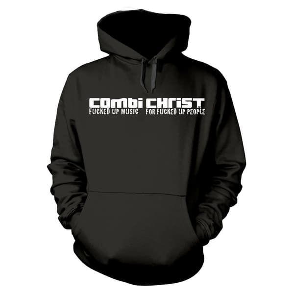 Combichrist Unisex Adult Army Hoodie Black S