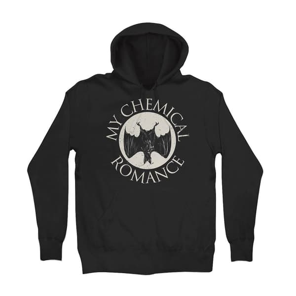 My Chemical Romance Unisex-hættetrøje til voksne med flagermus Black S